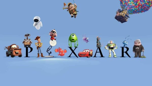 Les personnages des films adorés de Pixar.
