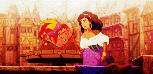 Aladdin et Jasmine partagent un tour de tapis magique au-dessus de la ville, avec Aladdin l'air surpris et Jasmine souriante, représentée dans un style animé coloré semblable à "Le Bossu de Notre-Dame.