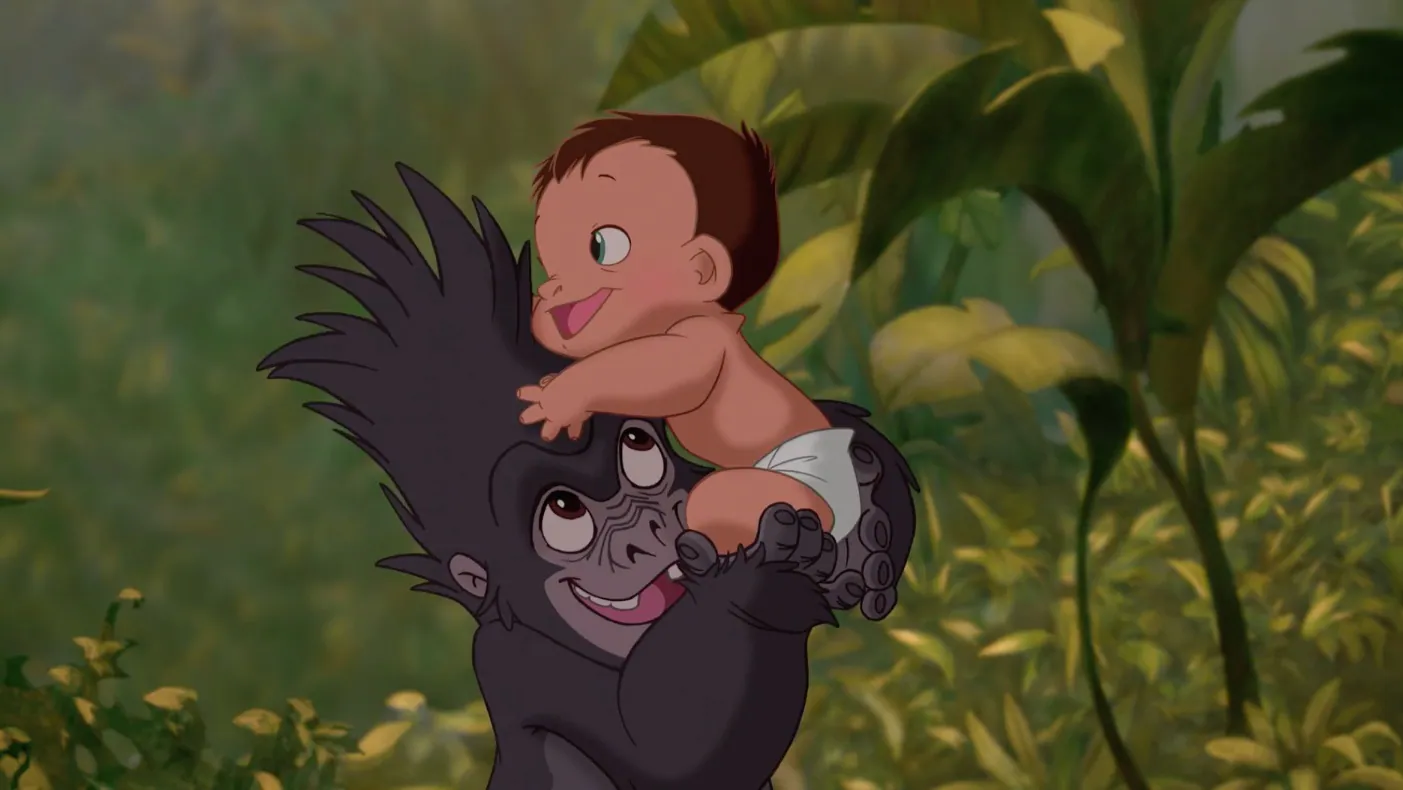 Tarzan and Baby Terk