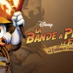 Image promotionnelle du film "La Bande à Picsou, le film : Le Trésor de la Lampe Perdue" mettant en scène le personnage de Disney Oncle Scrooge tenant une torche,