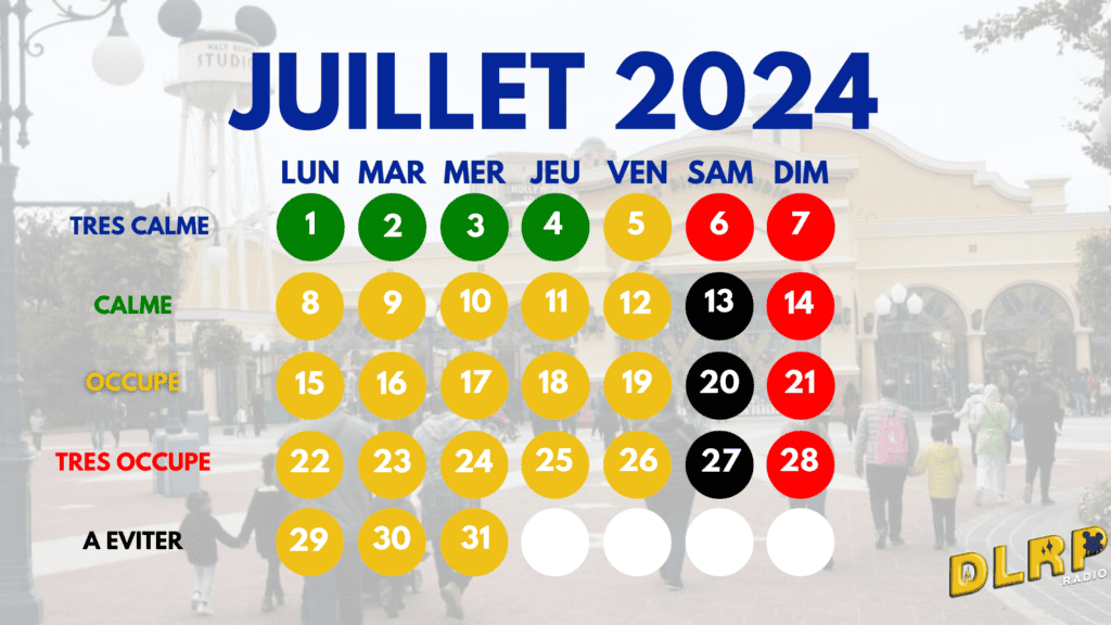 Calendrier Juliette 2020 avec fréquentation.