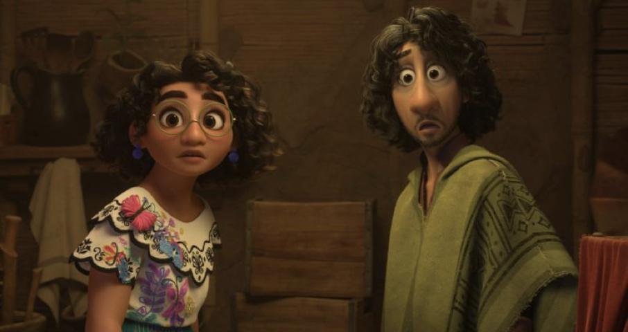 Deux personnages de dessins animés côte à côte, respirant l’enchantement.