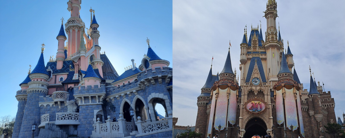 Quelques tours du château de Disneyland.