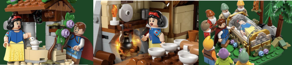 Blanche Neige et les Sept Nains de Lego Disney.