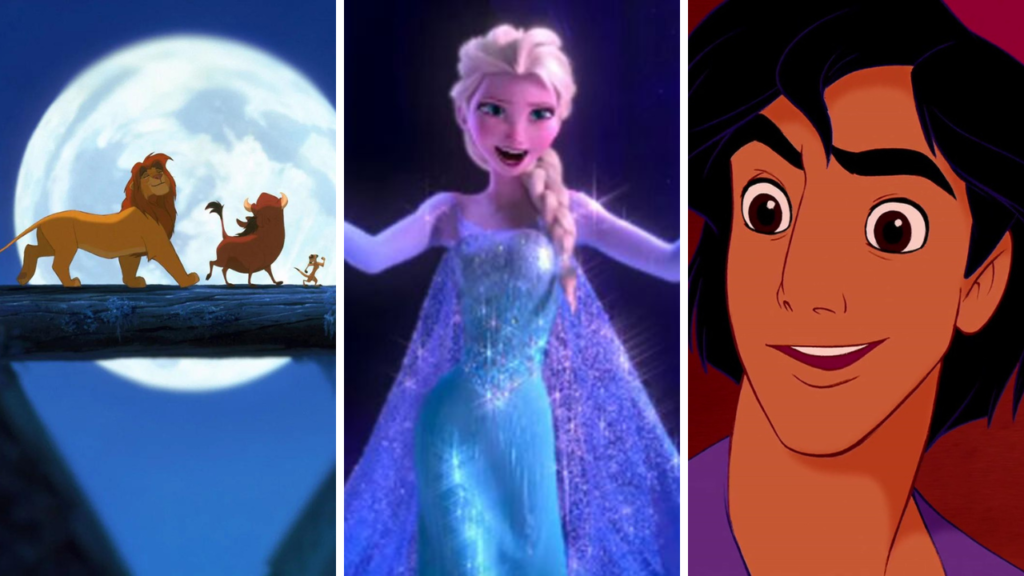 test quel film disney regarder ce soir le roi lion la reine des neiges aladdin