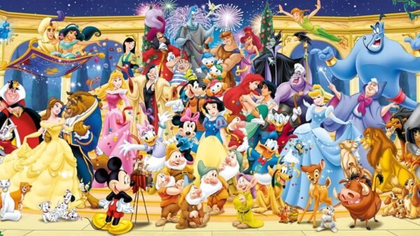 Ravensburger - Puzzle Adulte - Puzzle 1000 pièces - Photo de Groupe Disney (Panorama) - Adultes et Enfants à partir de 14 Ans - Puzzle de qualité supérieure - Disney Classique - 12000444