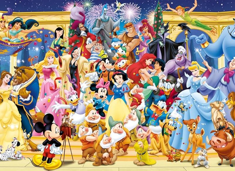 Ravensburger - Puzzle Adulte - Puzzle 1000 pièces - Photo de Groupe Disney (Panorama) - Adultes et Enfants à partir de 14 Ans - Puzzle de qualité supérieure - Disney Classique - 12000444