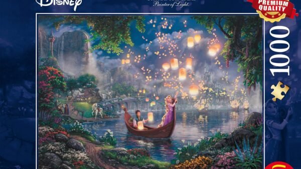 Schmidt Spiele 59480 Disney Rapunzel Thomas Kinkade Repelsteeltje Jigsaw Puzzle, Multi-Colour, 1000 stukjes
