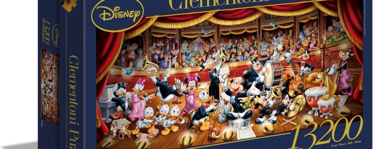 Clementoni - Puzzle Univers Disney - Mickey Mouse - Puzzle de 13200 pièces - Décoration Murale - Dimensions 291,4 x 134,4 cm - Fabriqué en Italie - 38010