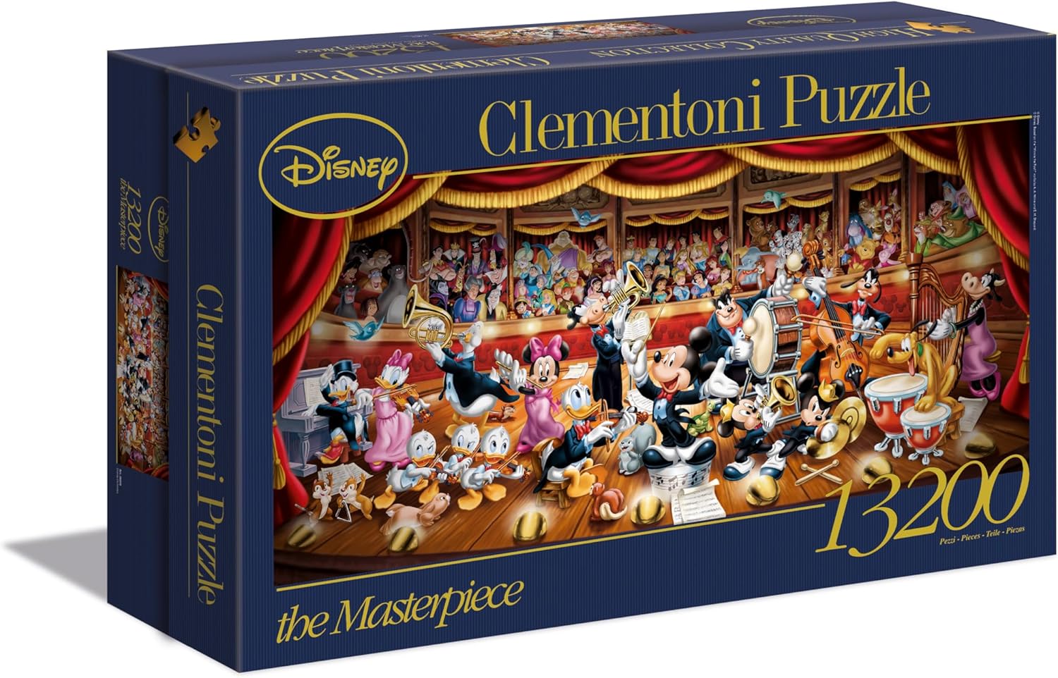 Clementoni - Puzzle Univers Disney - Mickey Mouse - Puzzle de 13200 pièces - Décoration Murale - Dimensions 291,4 x 134,4 cm - Fabriqué en Italie - 38010
