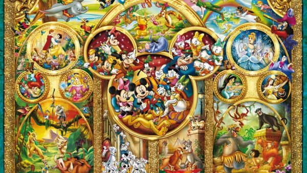 Ravensburger - Puzzle Adulte - Puzzle 1000 pièces - Les Plus Beaux thèmes Disney - Adultes et Enfants à partir de 14 Ans - Puzzle de qualité supérieure - Disney Classique - 12000469