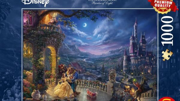 Schmidt , Thomas Kinkade: Disney Beauty and the Beast Puzzle -1000pc , Puzzle , Ages 12+ , 1 Players