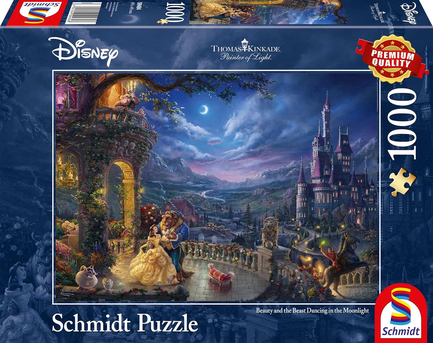 Schmidt , Thomas Kinkade: Disney Beauty and the Beast Puzzle -1000pc , Puzzle , Ages 12+ , 1 Players
