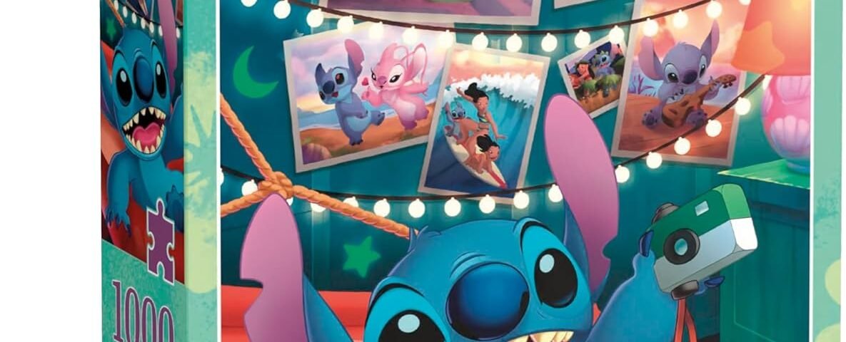 Clementoni - Puzzle Disney Stitch 1000 Pièces 10 Ans + - Jeu de Société Enfant - Format Portrait 70x50 Cm - Poster Inclus - Idee Cadeau - Patience et de Réflexion - Décoration - Fabriqué en Italie