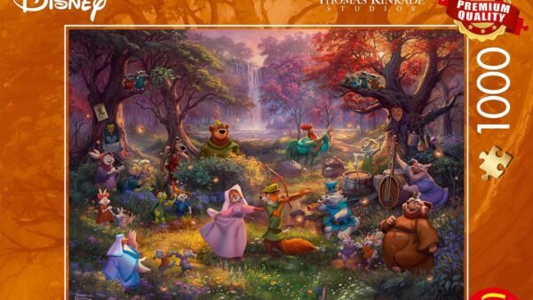 Schmidt Spiele 58040 Thomas Kinkade, Disney, Robin des Bois, Puzzle 1000 pièces