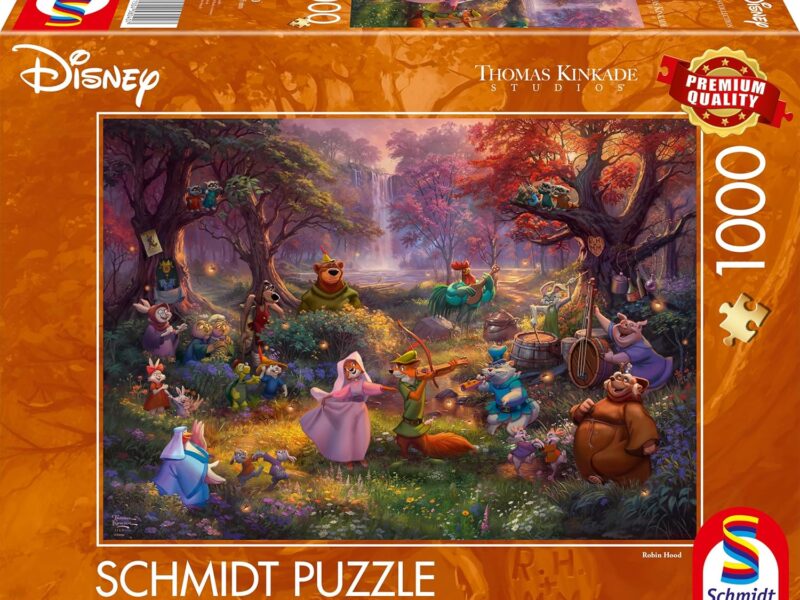 Schmidt Spiele 58040 Thomas Kinkade, Disney, Robin des Bois, Puzzle 1000 pièces