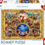 Schmidt Spiele 57371 Thomas Kinkade, Disney, Mickey & Minnie, Dream Collage 2, Puzzle de 2000 pièces