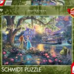 Schmidt Rectangulaire Carton Spiele 57527 Thomas Kinkade, Disney, Princesse Et La Grenouille, Puzzle 1000 Pièces, Multicolore, Taille Unique Exclusivité sur Amazon