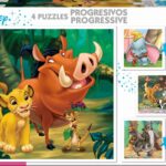 Educa - Animaux Disney. 4 Puzzles Enfant Progressifs, 12/16/20/25 pièces. Recommandé à partir de 3 Ans (18104)