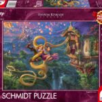 Schmidt Spiele 58034 Thomas Kinkade, Disney, Rapunzel Tangled up in Love, 1000 Teile Puzzle