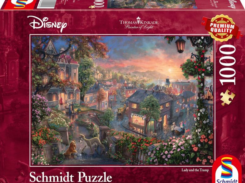 Schmidt Thomas Kinkade: Disney - Lady and the Tramp Jigsaw Puzzle (1000-Piece)