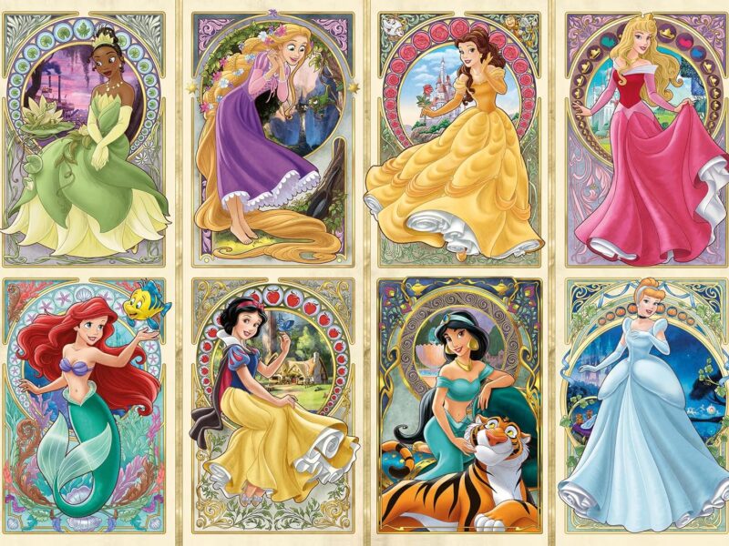 Ravensburger - Puzzle Adulte - Puzzle 1000 pièces - Disney Princesses Art Nouveau - Adultes et enfants à partir de 14 ans - Puzzle de qualité supérieure - Disney Princesses - 12000497