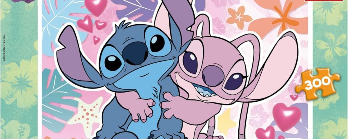 Educa - Puzzle de 300 pièces Pur Enfants | Stitch Disney. Mesure: 40 x 28 cm. Recommandé de 6 Ans (19964)