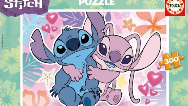 Educa - Puzzle de 300 pièces Pur Enfants | Stitch Disney. Mesure: 40 x 28 cm. Recommandé de 6 Ans (19964)