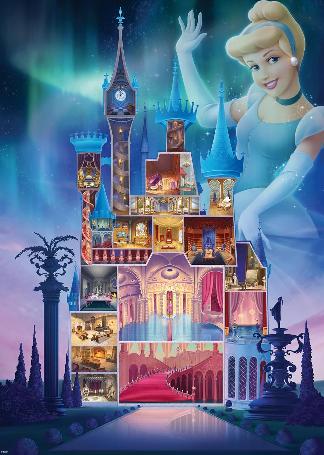 Ravensburger - Puzzle Adulte - Puzzle 1000 pièces - Cendrillon (Collection Château des Disney Princesses) - Adultes et Enfants dès 14 Ans - Puzzle de qualité supérieure - Disney Princesses - 12000259