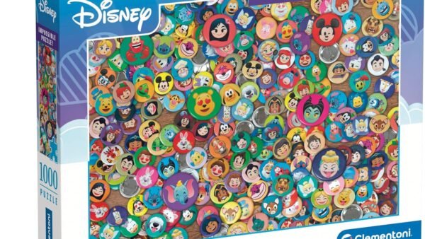 Clementoni - Puzzle 1000 pièces - Disney Classic - Collection Impossible - Puzzle pour Adultes 14 Ans, Jeu de société Adulte, Fabriqué en Italie, 39830