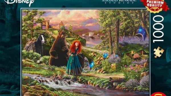 Schmidt Spiele 58039 Puzzle 1000 pièces Disney, Brave, Merida, Thomas Kinkade, Multicolore