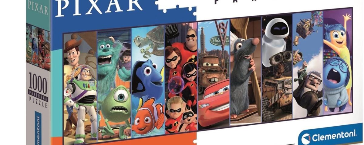 Clementoni - 39610 - Puzzle panoramique - Disney Pixar - 1000 pièces - Puzzle Adulte - fabriqué en Italie