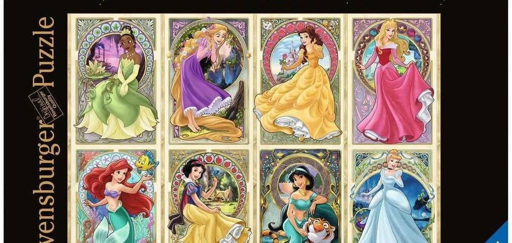 Ravensburger - Puzzle Adulte - Puzzle 1000 pièces - Disney Princesses Art Nouveau - Adultes et enfants à partir de 14 ans - Puzzle de qualité supérieure - Disney Princesses - 12000497