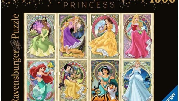 Ravensburger - Puzzle Adulte - Puzzle 1000 pièces - Disney Princesses Art Nouveau - Adultes et enfants à partir de 14 ans - Puzzle de qualité supérieure - Disney Princesses - 12000497