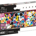 Clementoni Puzzle Panorama Disney Classic 1000 Pièces - Puzzle pour Adultes 14-99 Ans, Disney, Fabriqué en Italie, 39835