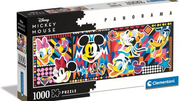 Clementoni Puzzle Panorama Disney Classic 1000 Pièces - Puzzle pour Adultes 14-99 Ans, Disney, Fabriqué en Italie, 39835