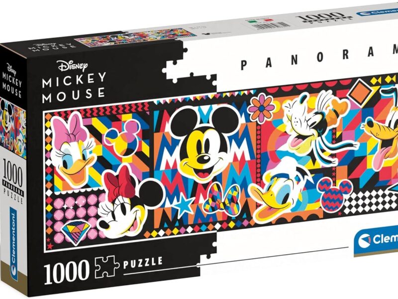 Clementoni Puzzle Panorama Disney Classic 1000 Pièces - Puzzle pour Adultes 14-99 Ans, Disney, Fabriqué en Italie, 39835