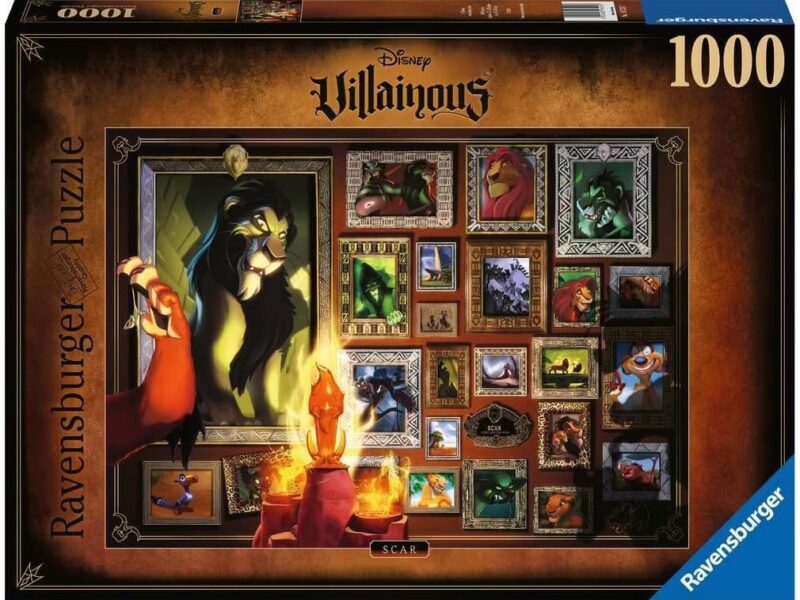 Ravensburger - Puzzle Adulte - Puzzle 1000 p - Scar - Collection Disney Villainous - 16524