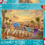 Schmidt Spiele 58032 Thomas Kinkade, Disney, Jasmine Dancing in The Desert Sunlight, 1000 Teile Puzzle