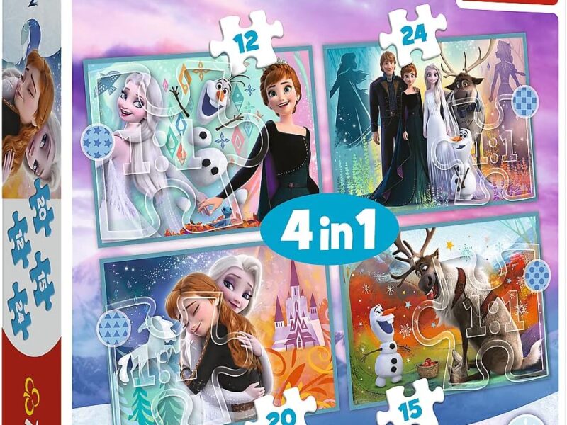 Trefl - Puzzle - Le Monde Incroyable La Reine des neiges Disney Frozen 2 4 Sets pour Les Enfants à partir de 3 Ans
