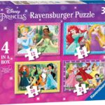 Ravensburger Disney Princess-4 in Box (12, 16, 20, 24 Piece) Jigsaw Puzzles For Kids Age 3 Years and Up