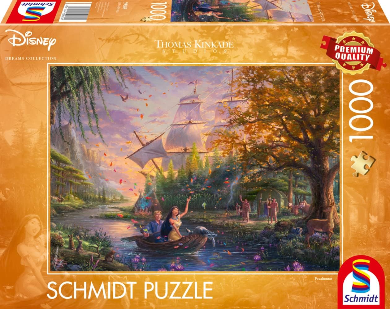 Schmidt, Thomas Kinkade: Disney Pocahontas Puzzle - 1000pc, Puzzle, Ages 12+, 1 Players