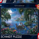 Schmidt Spiele- The Little Mermaid 57370 Thomas Kinkade Disney La Petite Sirène et Le Prince Eric Puzzle 1000 pièces, Multicolore, Taille Unique