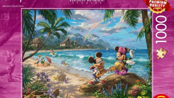Schmidt Spiele 57528 Thomas Kinkade, Disney, Mickey Et Minnie à Hawaï, Puzzle 1000 Pièces, Multicolore, Taille Unique Exclusivité sur Amazon