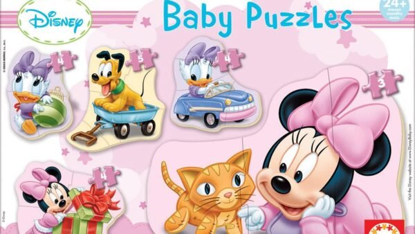 Educa - Baby Puzzles Minnie. 5 Puzzles progressifs de 3 à 5 pièces. Recommandé à partir de 2 Ans (15612)