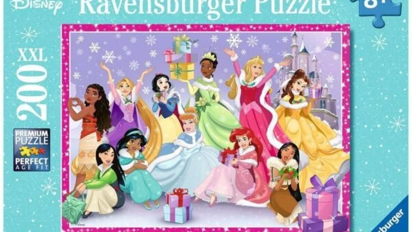 Ravensburger - Puzzle Enfant - Puzzle 200 pièces XXL - Un Noël Magique/Disney Princesses​ - À partir de 8 Ans - Puzzle de qualité supérieure - Carton épais et résistant - Disney Princesses - 13385