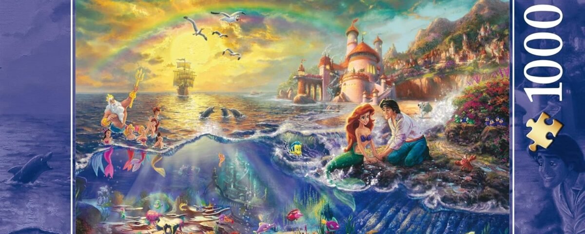 Schmidt , Thomas Kinkade: Disney The Little Mermaid Puzzle - 1000pc , Puzzle , Ages 12+ , 1 Players