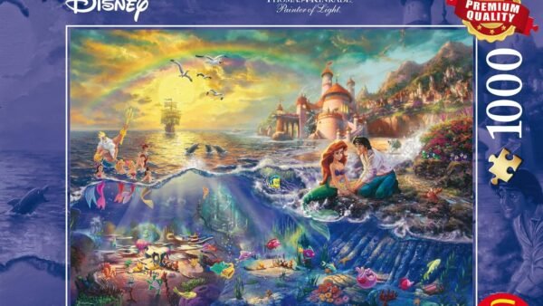 Schmidt , Thomas Kinkade: Disney The Little Mermaid Puzzle - 1000pc , Puzzle , Ages 12+ , 1 Players