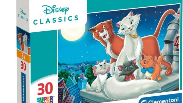 Clementoni - 20278 - Puzzle Animaux de Disney - 30 Pièces - Jeu Educatif, de Réflexion et de Patience - Image de Qualité - 33,5 x 23,5 Cm - À Partir de 3 Ans