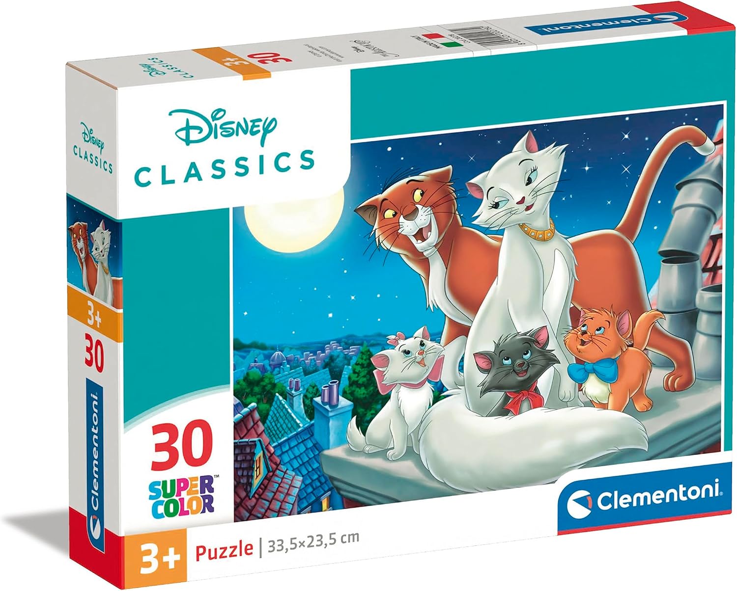 Clementoni - 20278 - Puzzle Animaux de Disney - 30 Pièces - Jeu Educatif, de Réflexion et de Patience - Image de Qualité - 33,5 x 23,5 Cm - À Partir de 3 Ans